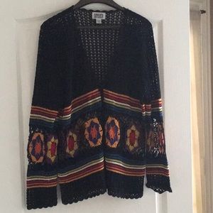Chicos Vintage crocheted Sweater